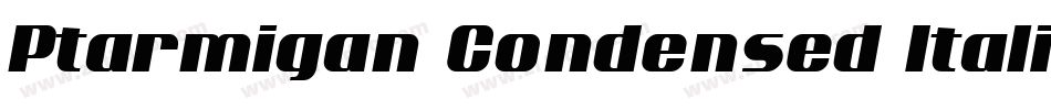 Ptarmigan Condensed Italic字体转换